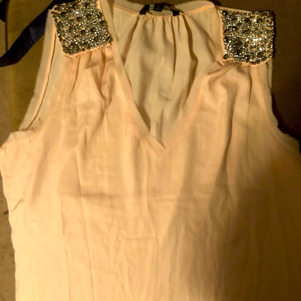 Embellished v neck
